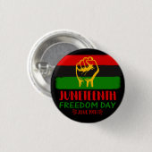 Jugendfreiheitstag Schwarze Geschichte Button (Vorne & Hinten)