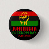 Jugendfreiheitstag Schwarze Geschichte Button (Vorderseite)