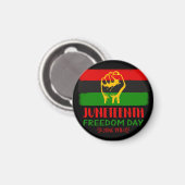 Jugendfreiheitstag Schwarze Geschichte Magnet (Vorderseite/Rückseite)