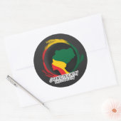 Jugendfreiheitstag Schwarze Geschichte Runder Aufkleber (Umschlag)