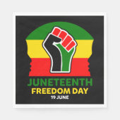 Jugendfreiheitstag Schwarze Geschichte Serviette (Vorderseite)