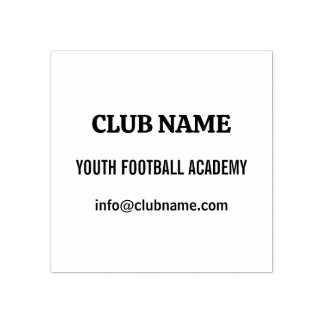 Jugendfußballakademie-Club benutzerdefinierte Adre Gummistempel