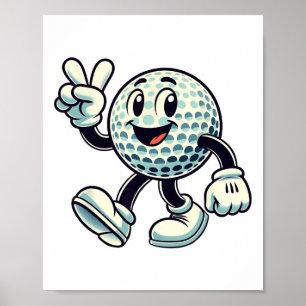 Jugendgolfspieler Jungen Golf Lustig Poster