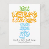 Jugendgruppe Kirche Chrisitan Postcard Einladung (Vorderseite)