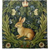 Jugendhase im Garten Duschvorhang (Vorderseite)