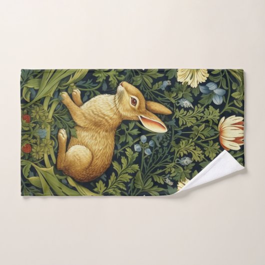 Jugendhase im Garten Handtuch (Handtuch)