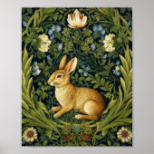 Jugendhase im Garten Poster (Vorne)