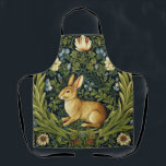 Jugendhase im Garten Schürze<br><div class="desc">Kaninchen im Gartenstil,  William Morris inspirierte Kunst.</div>