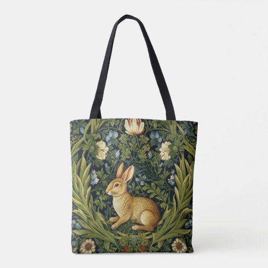 Jugendhase im Garten Tasche (Rückseite)