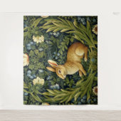 Jugendhase im Garten Wandteppich (Vorderseite)