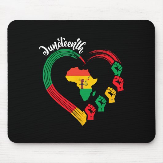 Jugendherberge Afrika Fist 19. Juni 1865 Männer Wo Mousepad (Vorne)
