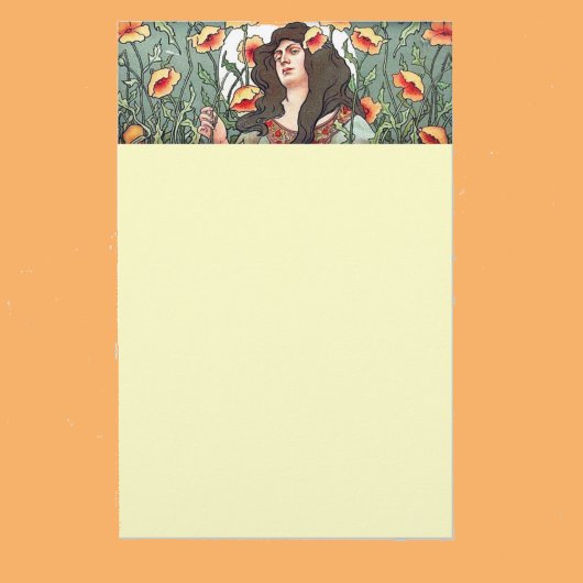 Jugendherberge mit Blume Stationary Briefpapier