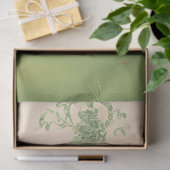 Jugendherberge mit Harfendekoupage Seidenpapier (Geschenk)