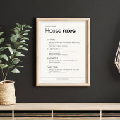 Jugendherbergsregeln - Informationen zum Bed & Bre Poster