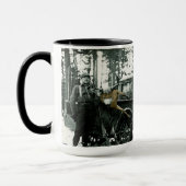 JUGENDJÄHRIGE VINTAGE FOTOGRAPH-FARBE TASSE (Links)