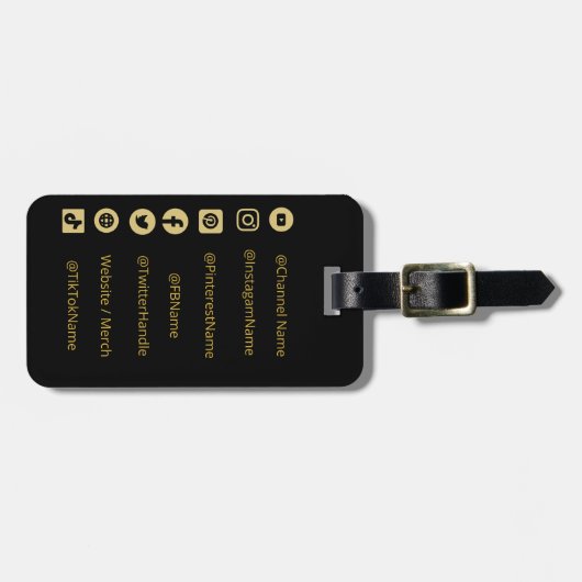 JUGENDKANAL SOCIAL MEDIA HANDLES GEPÄCKANHÄNGER (Vorderseite horizontal)