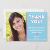 Jugendlich danke zu kardieren, Erwachsener danken Einladung (Vorderseite)