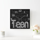 Jugendlich Extraordinaire Quadratische Wanduhr (Zuhause)