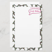 Jugendlich Gesprächs-Blasen-Briefpapier-Set Briefpapier (Vorne/Hinten)