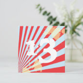 Jugendlich Junge der Geburtstags-Party Einladung (Stehend Vorderseite)