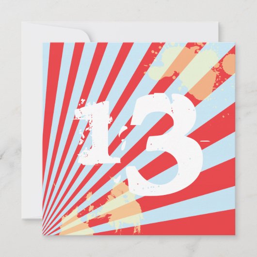 Jugendlich Junge der Geburtstags-Party Einladung (Vorderseite)