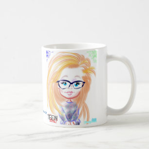 Jugendlich Kunst-Karikatur-Tasse 2015a Kaffeetasse