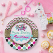 Jugendlich Pool-Party-Papierplatte personalisiert Pappteller (Party)