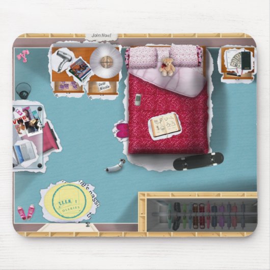 JUGENDLICH Tagebücher Mousepad (Vorne)