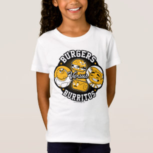 Jugendlich Titanen gehen! Burger gegen Burritos T-Shirt