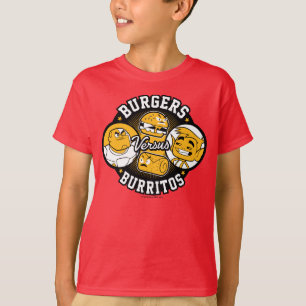 Jugendlich Titanen gehen! Burger gegen Burritos T-Shirt