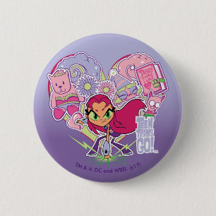 Jugendlich Titanen gehen!   Starfires Button