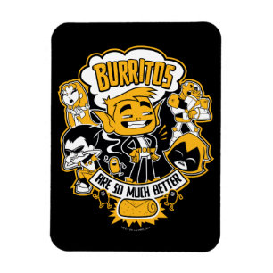 Jugendlich Titanen gehen!   Tier-Junge "Burritos Magnet