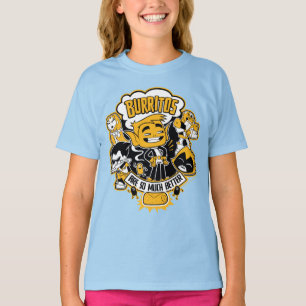 Jugendlich Titanen gehen! Tier-Junge "Burritos T-Shirt