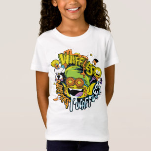 Jugendlich Titanen gehen! Tier-Jungen-Waffeln T-Shirt