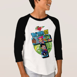 Jugendlich Titanen gehen! Titan-Turm-Collage T-Shirt