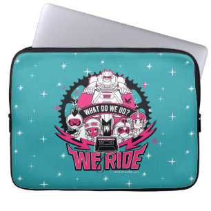 Jugendlich Titanen gehen!   "wir reiten" Retro Laptopschutzhülle