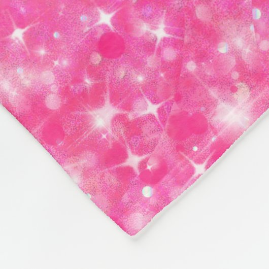 Jugendlich Tween-Mädchen-funkelnd rosa Glitzer Fleecedecke (Ecke)