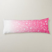 Jugendlich Tween-Mädchen-funkelnd rosa Glitzer Seitenschläferkissen (Rückseite)