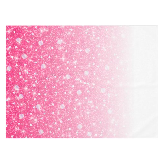 Jugendlich Tween-Mädchen-funkelnd rosa Glitzer Tischdecke (Vorderseite (Horizontal))