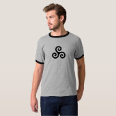 Jugendlich Wolf inspiriertes Triskelion T-Shirt (Vorne ganz)