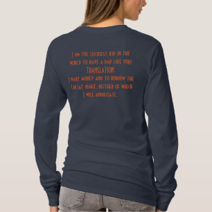 Jugendlich zum Vati benötige ich Geld und Auto T-Shirt