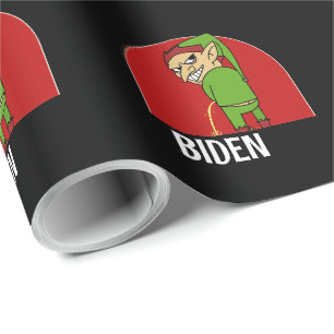 JUGENDLICHE AUF BIDEN CHRISTMAS WRAPPING PAPER GESCHENKPAPIER