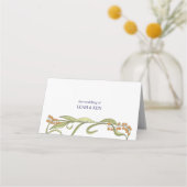 Jugendliche-Blume-Hochzeit Platzkarte (Rückseite)