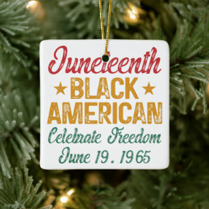 Jugendliche Coole schwarze Amerikaner feiern Freih Keramikornament