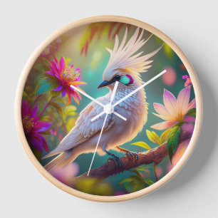 Jugendliche Crested Blush Feder Taube Fantasy Voge Uhr