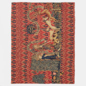 JUGENDLICHE, DIE JUGENDJAHRE HABEN, Tiere, Rote Fl Fleecedecke (Vorderseite)