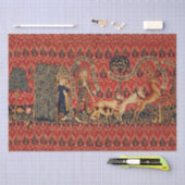 JUGENDLICHE, DIE JUGENDJAHRE HABEN, Tiere, Rote Fl Seidenpapier (Handwerk)