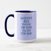 JUGENDLICHE, DIE SCHNEE PRAYING, STOP-Hemd Tasse (Links)