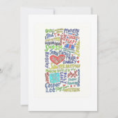 Jugendliche Einladung (Vorderseite)