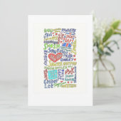 Jugendliche Einladung (Stehend Vorderseite)